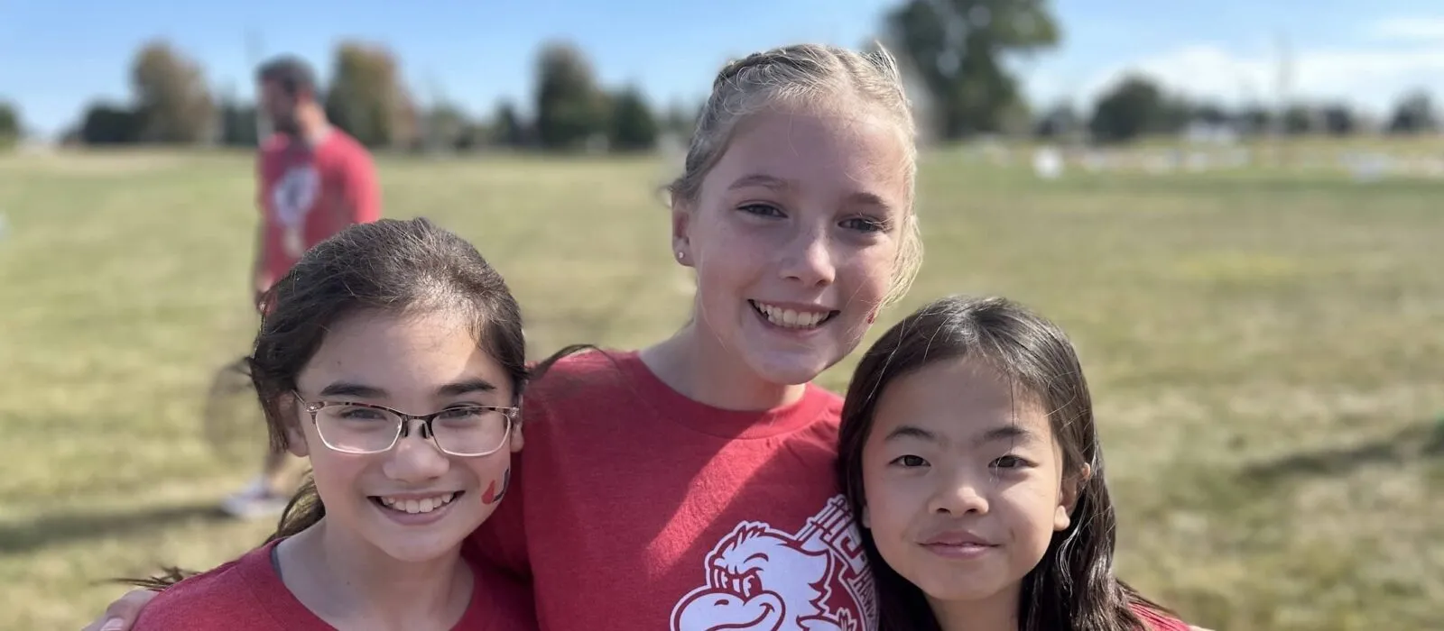 3 webster students pose for picture
