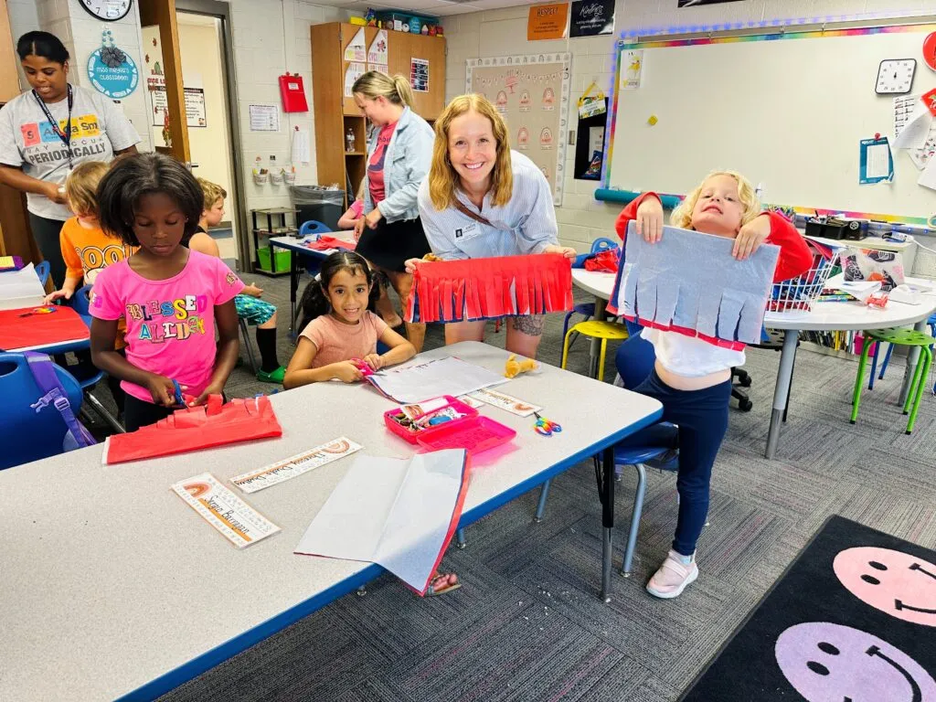 Karen Acres Parent and Students during Homecoming Spirit Parties