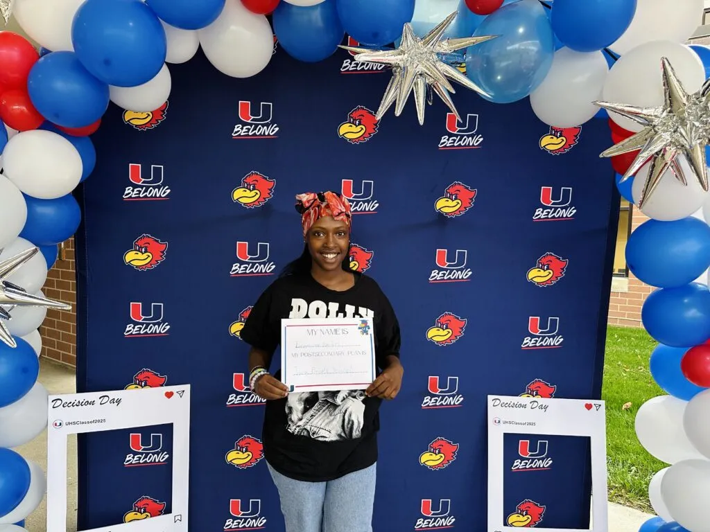 UHS 2025 Senior Decision Day 1 student